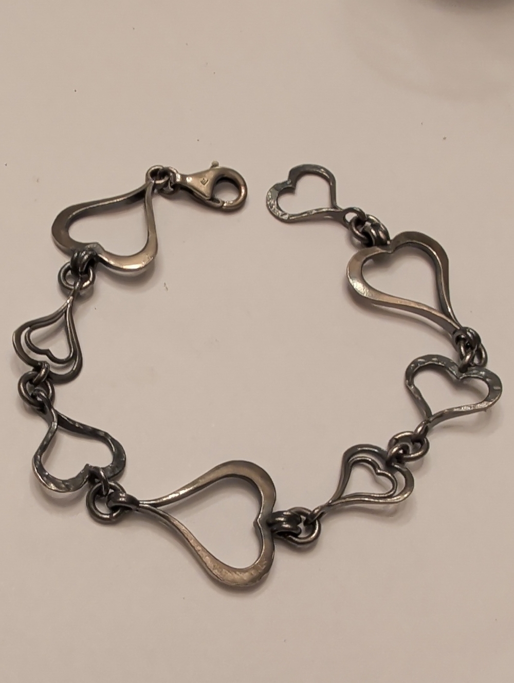 Silpada Sterling Silver Open-Heart Link Bracelet